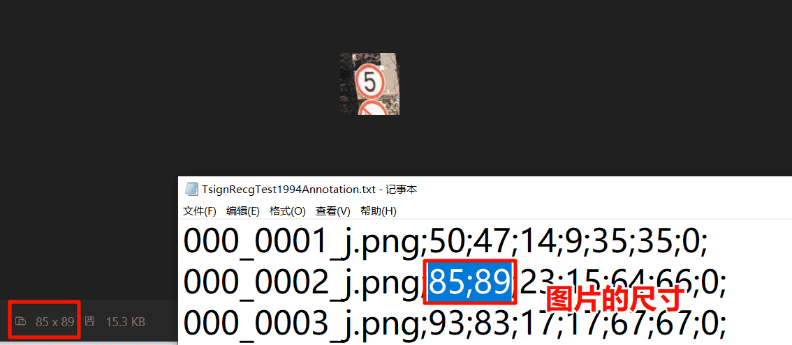 标注的数据集 标注的数据集